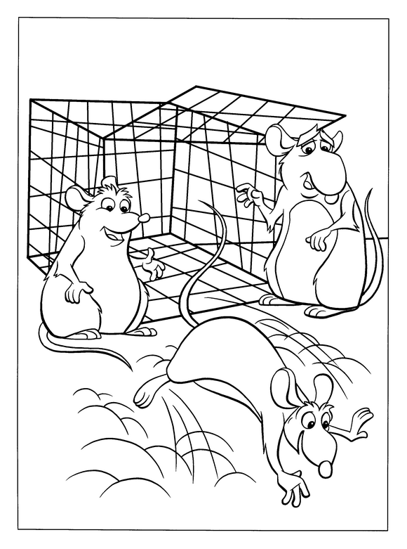 Plansa de colorat cu Ratatouille 42 37
